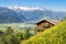 Traditional mountain farm in the Alps