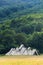 Traditional mountain houses in the hills