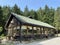 Traditional mountain wooden houses and ethno excursion facilities in Golubinjak forest park - Croatia