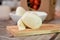 Traditional mozzarella cheese from napoli south italy whit buffalo milk