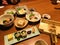 Traditional multi-course Japanese dinner in Kyoto, Japan.