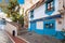 Traditional narrow Spanish streets of Andalusian towns.