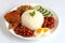 Traditional nasi lemak