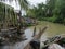 Traditional nets owned by local farmers to catch fish in Subang Regency  West Java