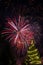 Traditional New Year\'s Eve Fireworks in Jackson Hole, Wyoming