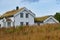 Traditional nordic house on Lofoten Islands