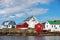 Traditional Norwegian coastal fishing village