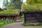 Traditional Norwegian House with grass roof. The Norwegian Museum