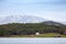 Traditional Norwegian rural landscape, wooden houses