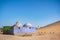 Traditional Nubian building in the desert