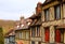 Traditional old architecture in Lyons-la-Foret in Upper Normandy