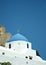 Traditional old church high on a hill, Ios island, Greece.