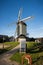 Traditional old Dutch windmill in Herveld