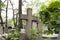 Traditional old polish cemetery, eastern europe cemetery