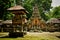 Traditional old sacred temple in Ubud Bali Indonesia