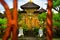 Traditional old sacred temple in Ubud Bali Indonesia