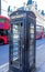 Traditional old telephon booth in the central London