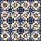 Traditional ornate decorative tiles azulejos. Vintage pattern. Abstract background