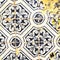 Traditional ornate portuguese decorative tiles azulejos. Vintage