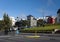 Traditional painted houses homes in central reykjavik iceland ci