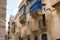 Traditional painted Maltese balconies, Malta