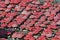 Traditional parasols, market in Zagreb