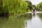 Traditional poled boat cruise in Yanagawa, Fuguoka, Japan