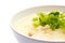 Traditional porridge rice gruel in bowl