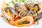 Traditional portuguese seafood dish - cataplana-