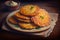 traditional potato pancakes with fried brown edges for snack