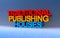 traditional publishing houses on blue