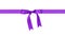 Traditional purple ribbon bow border