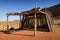 Traditional Ramada or Summer dwelling in Monument Valley