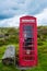 Traditional red telephone booth