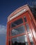 Traditional red telephone kiosk