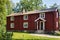 Traditional red timber cottage