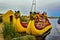 Traditional reed boats totora of the floating island of Uros 4