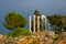 Traditional Roman columns with Corinthian capitals in Byblos, Lebanon