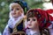 Traditional romanian ceramic face doll