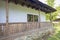 Traditional romanian wooden porch