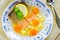 Traditional russian fish soup