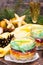 Traditional Russian salad - herring under a fur coat in bowls