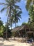 Traditional rustic tropical beach bar