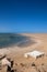 Traditional sahara tents on desert