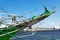 Traditional sailing ship in the habour, Sail Bremerhaven in Germany