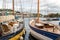 Traditional sailing ships moored in Bristol Docks, Bristol, United Kingdom