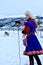 Traditional Sami people in the Norways Lapland, Tromso