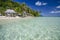 Traditional samoan beach fale, Samoa, Pacific Islands