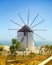 Traditional Santorini windmill