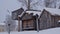 Traditional sapmi cabin in Arjeplog